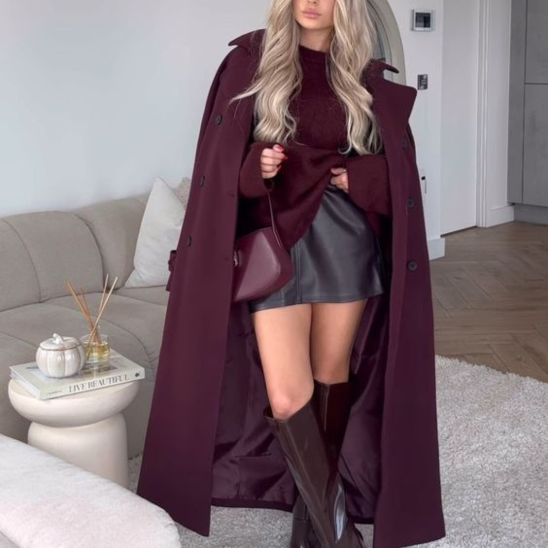 LK® | Eleganter Burgunder-Jas