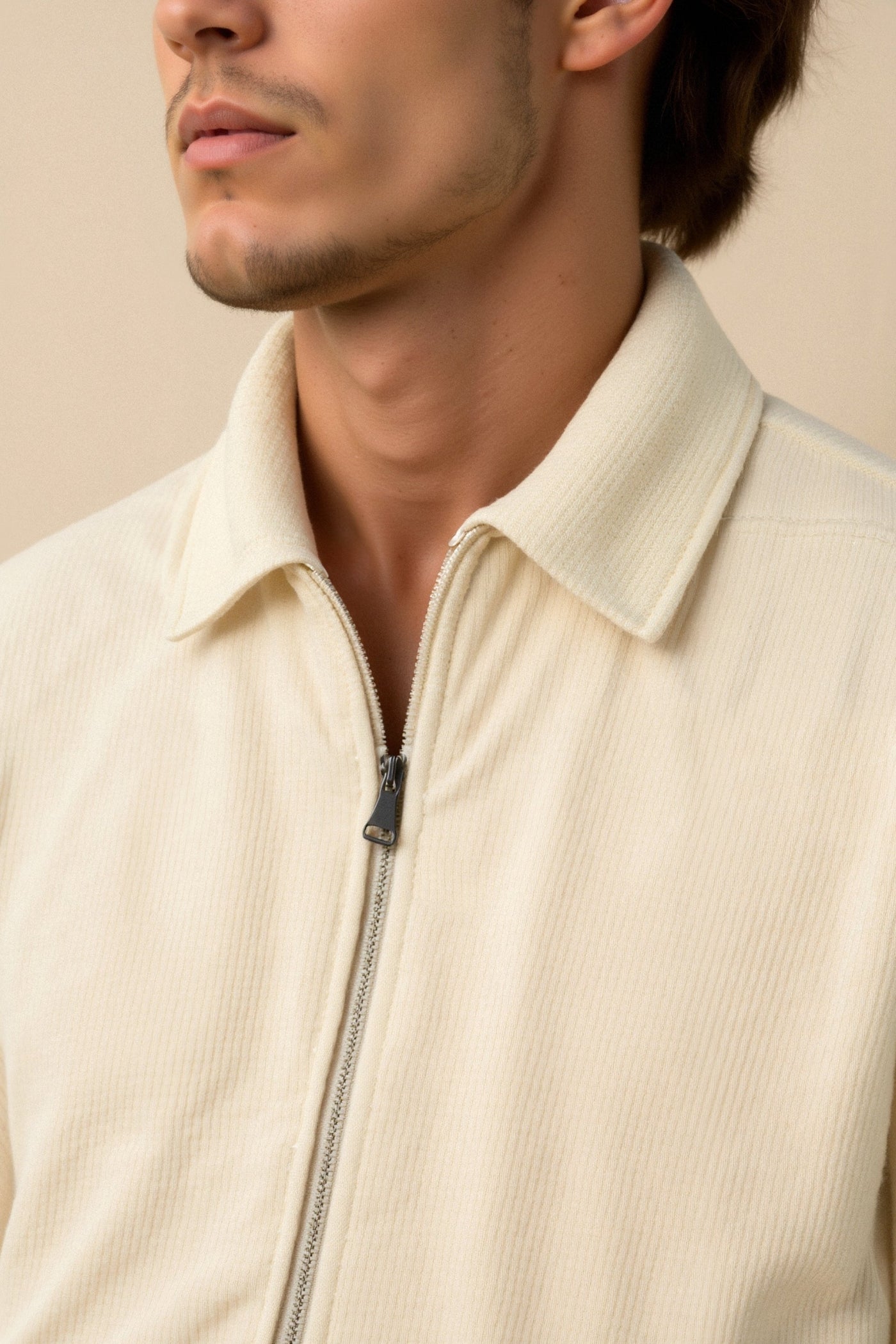 Luxury Polo Collar Design Track Jacket