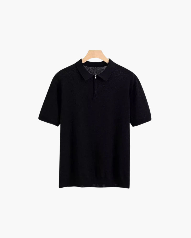 IBIZA Zip-Up Polo Shirt