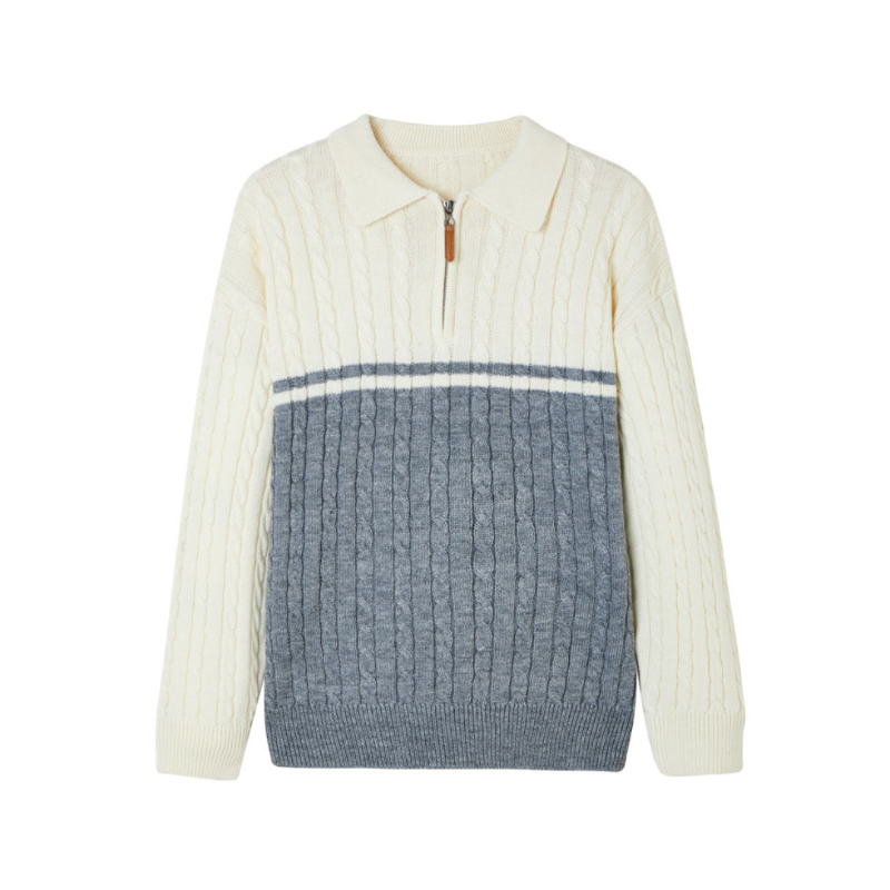 100% Premium Wolle Zip-Up