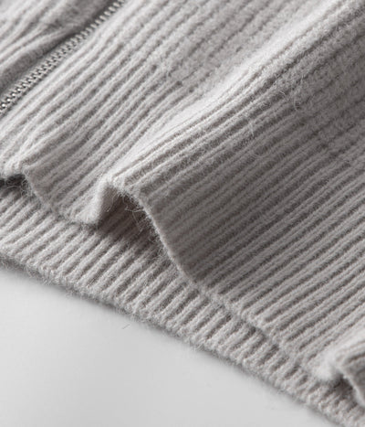 100% Merinowolle GESCHLOSSENER CARDIGAN