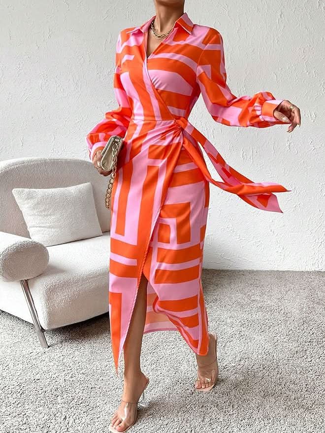 LK® | Kleid mit Wickeldruck