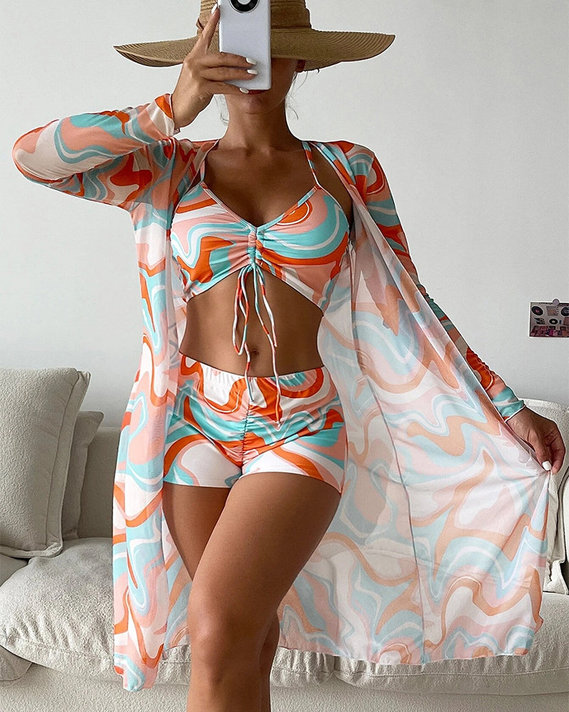 LK® | 3-teiliges Bikini-Set mit Print