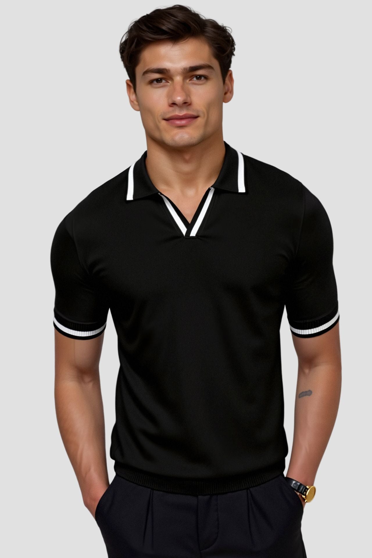 Kraus Contrast Slim Fit Polo Shirt