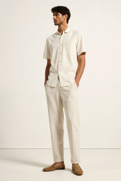 NOBA Relaxed Fit Linen Trousers