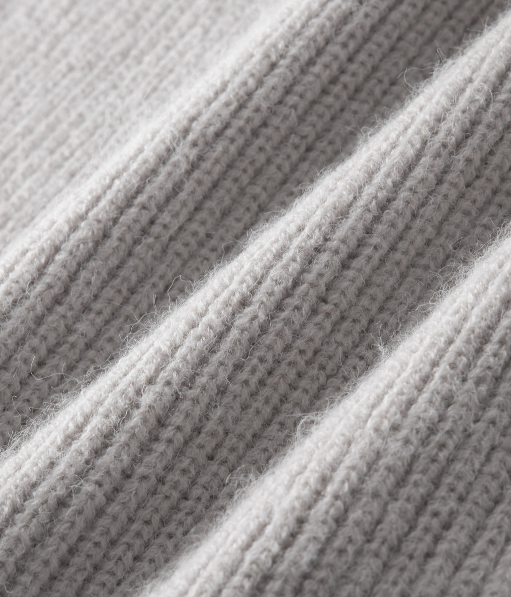 100% Merinowolle GESCHLOSSENER CARDIGAN