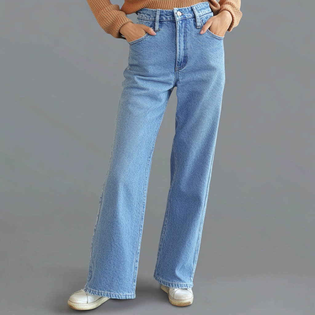 LK® | Blaue Rechte Spijkerbroek