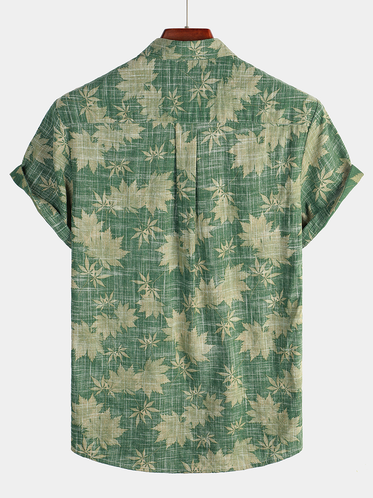 Baumwoll-Hawaii-Hemd mit kurzen Ärmeln