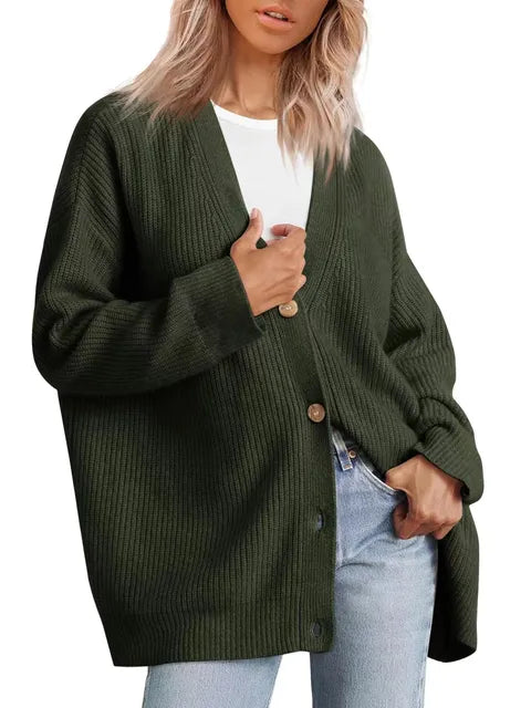 LK® | Eleganter Knopf-Cardigan