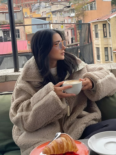 Hanneke | Oversized Teddyjacke