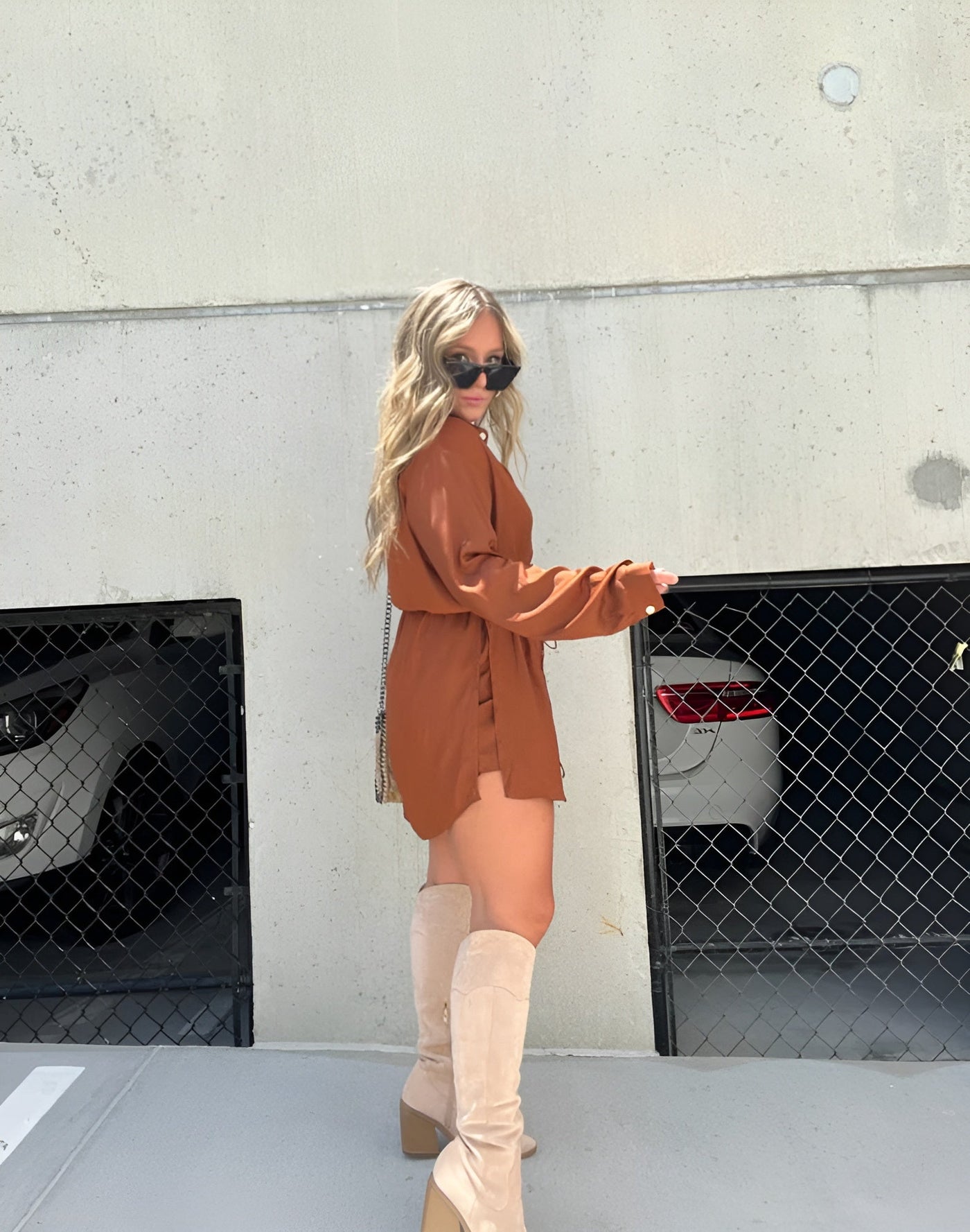 LK® | Trendy Satin Overall Kleid