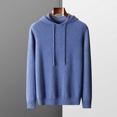100% CASHMERE KAPUZENPULLOVER