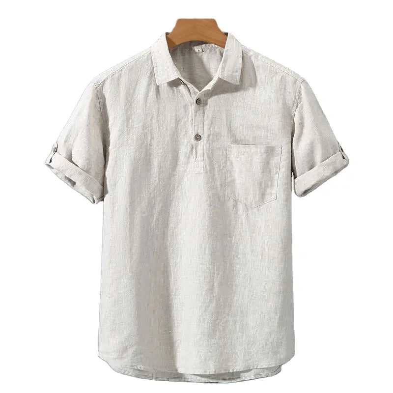 Fez - Linen Polo Shirt