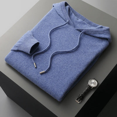 100% CASHMERE KAPUZENPULLOVER