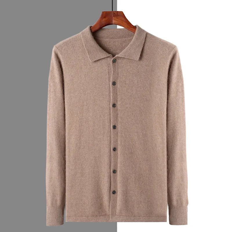 100% CASHMERE POLO KNOPF