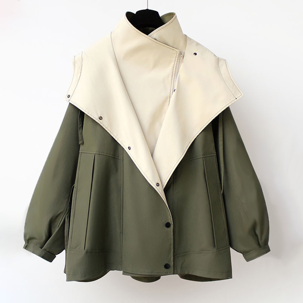 LK® | Moderner zweifarbiger Trenchcoat