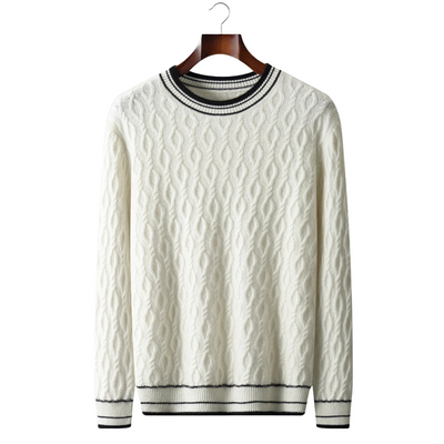 Noba Wool Jacquard Crew Sweater