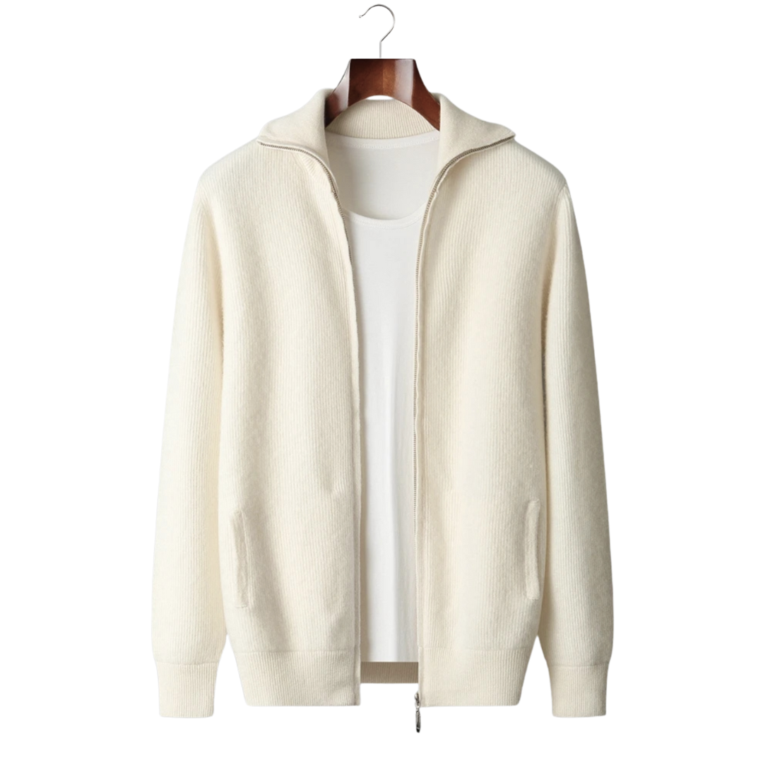 NOBA WOLL RIPPER ZIP CARDIGAN