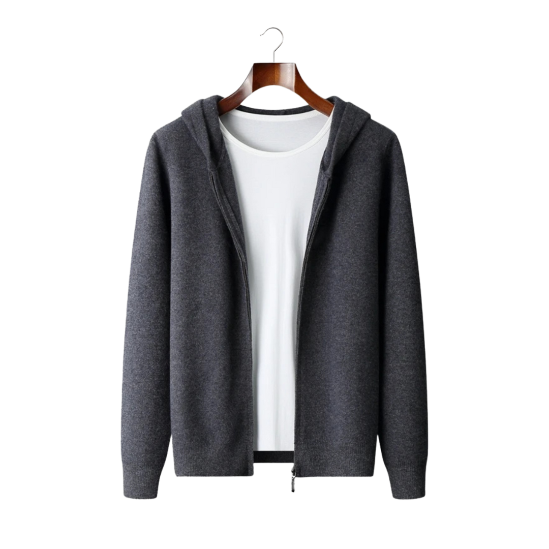Pure Cashmere Zipper Hoodie