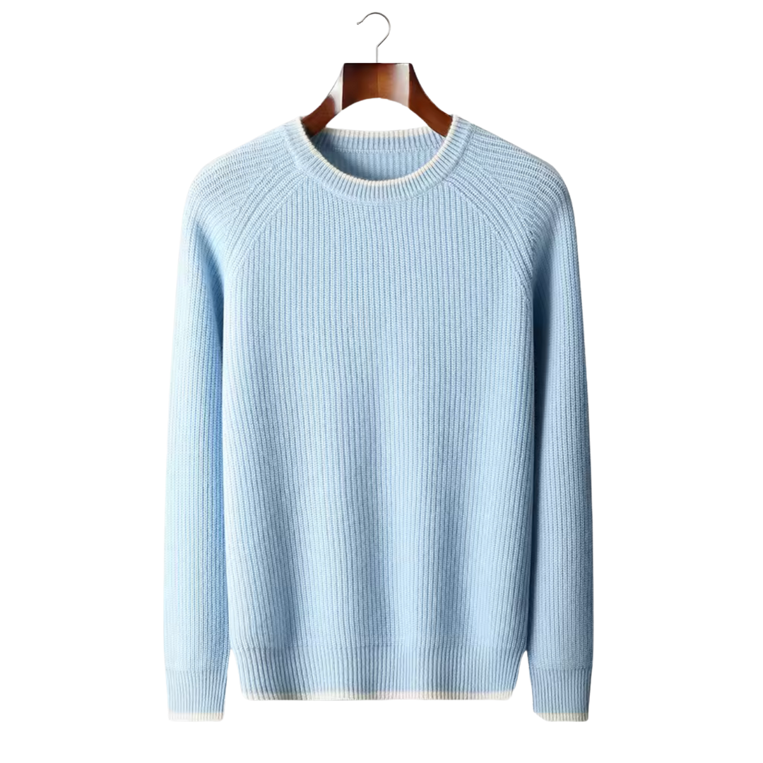 NOBA Two-Tone Wool Crewneck