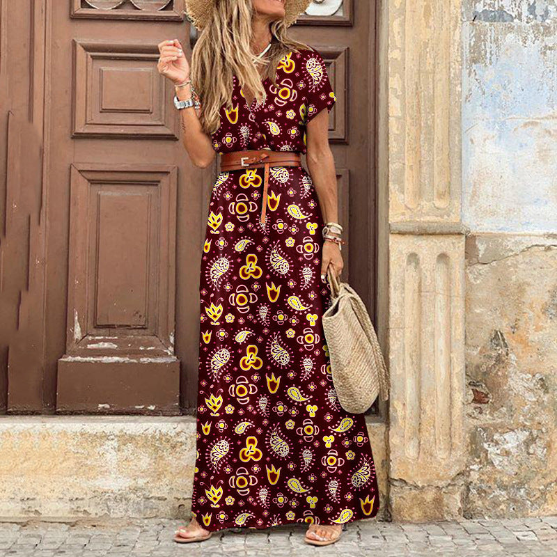LK® | Elegantes Bohemian Maxi-Kleid