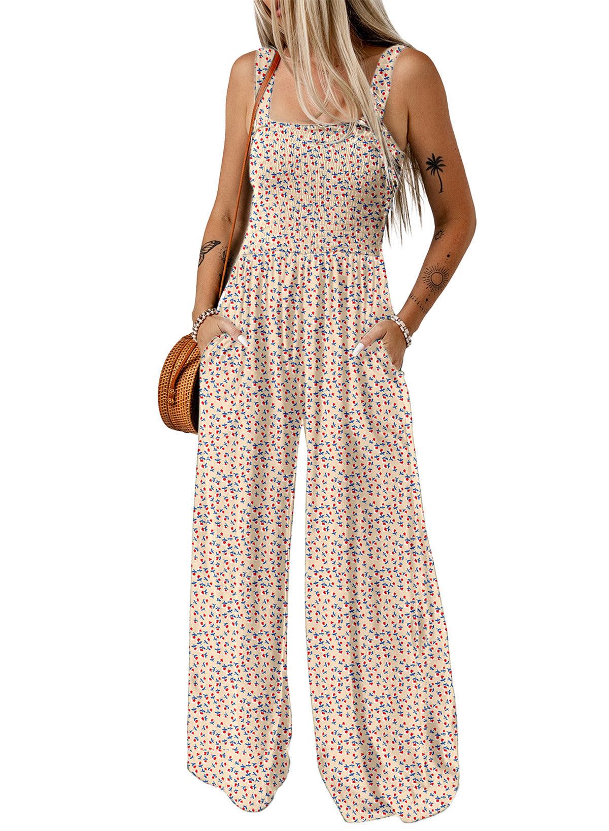 Boho Jumpsuit mit Weiten Beinen