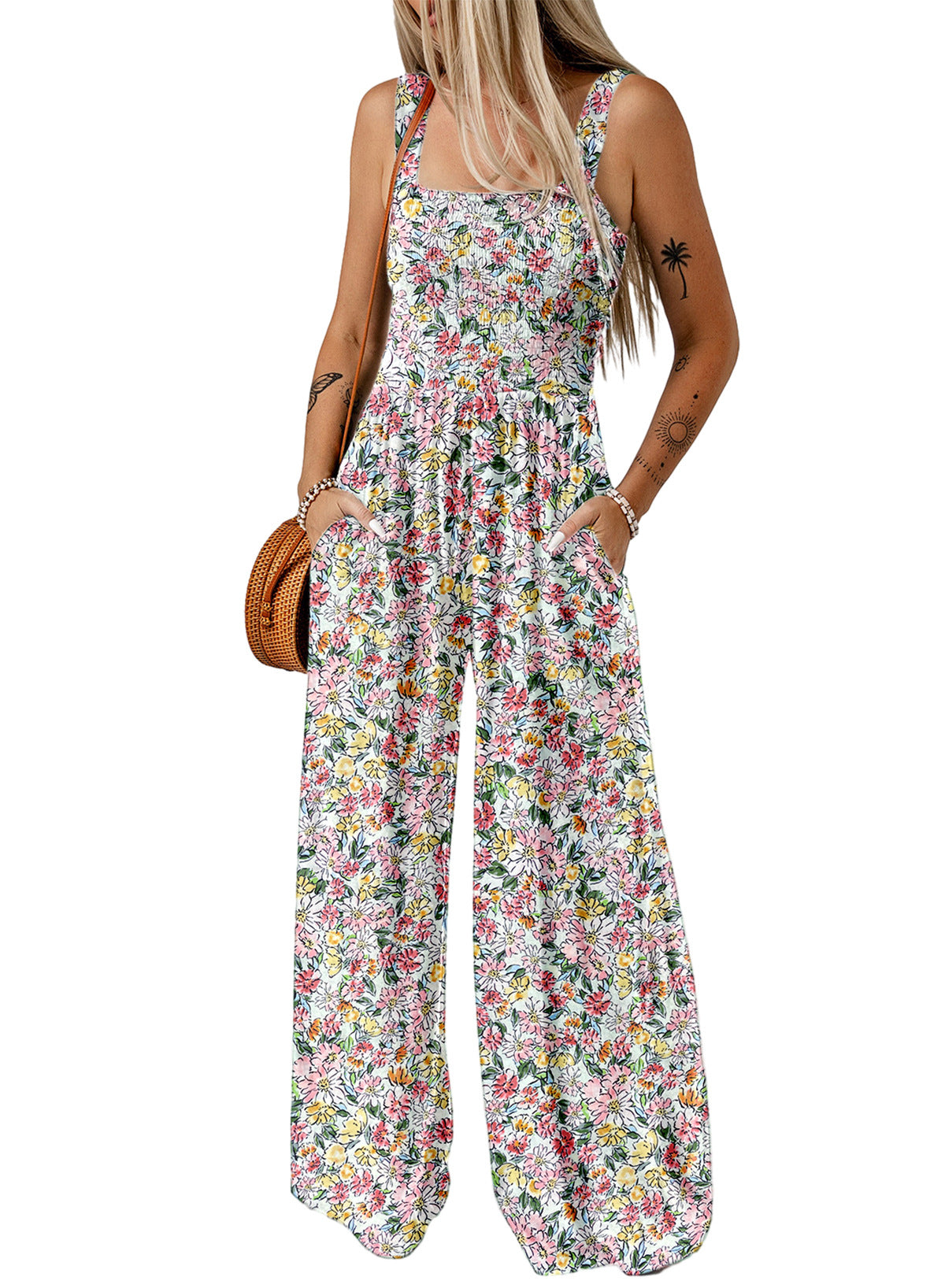 Boho Jumpsuit mit Weiten Beinen