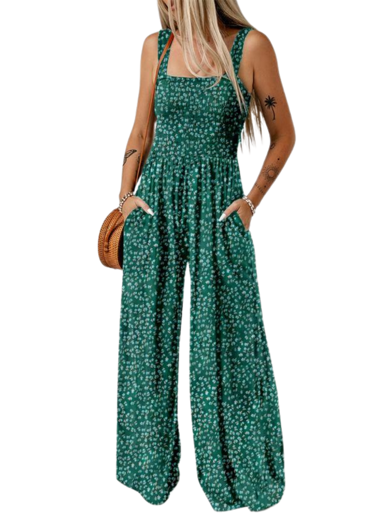 Boho Jumpsuit mit Weiten Beinen