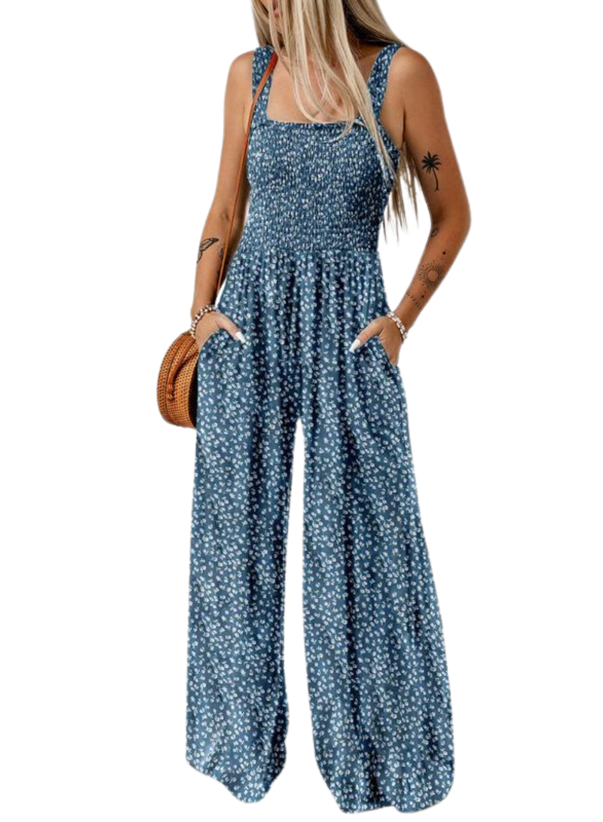 Boho Jumpsuit mit Weiten Beinen