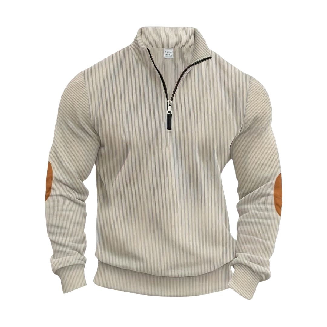 LK® | Modische Sweatshirt mit halbem Reißverschluss