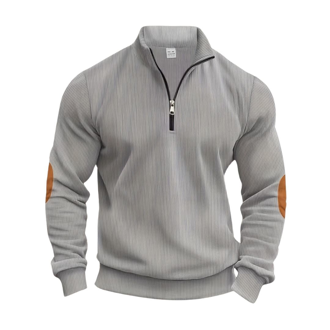 LK® | Modische Sweatshirt mit halbem Reißverschluss