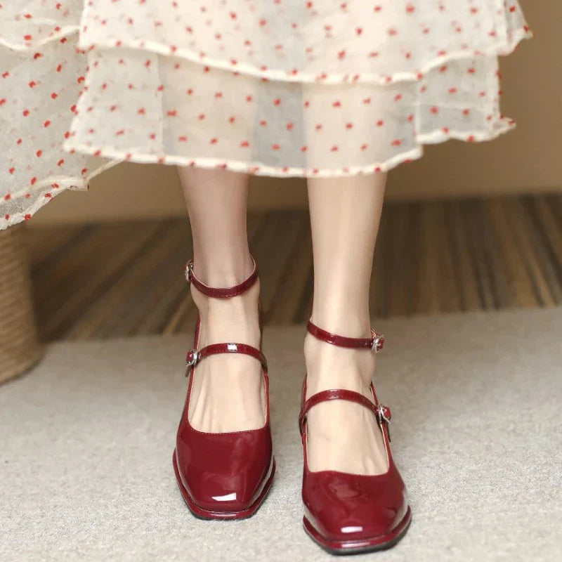 Elegante Mary Janes mit Knöchelverschluss