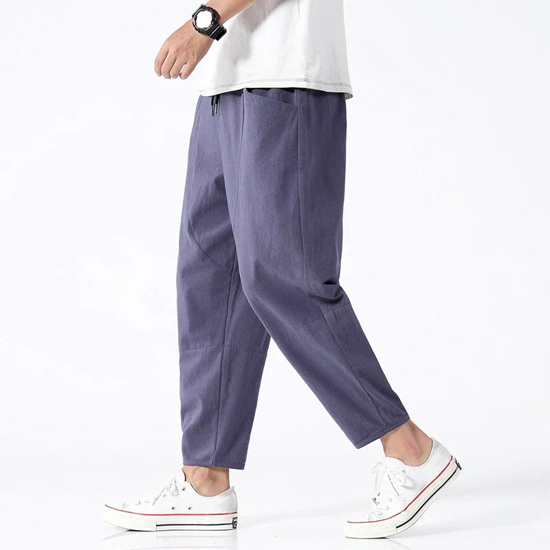 LK® | Gekürzte Baumwoll-Leinen-Hose