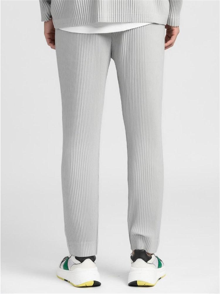 Pisa - Textured Cotton Trousers