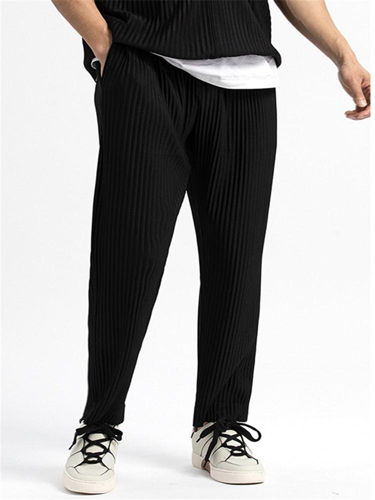 Pisa - Textured Cotton Trousers