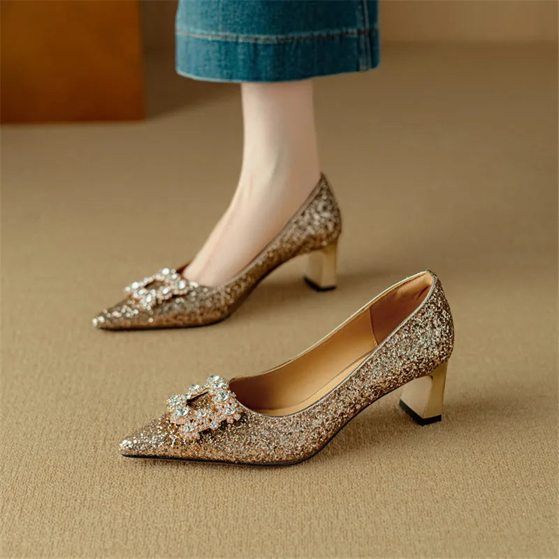 Gloria Glitter Mary Janes