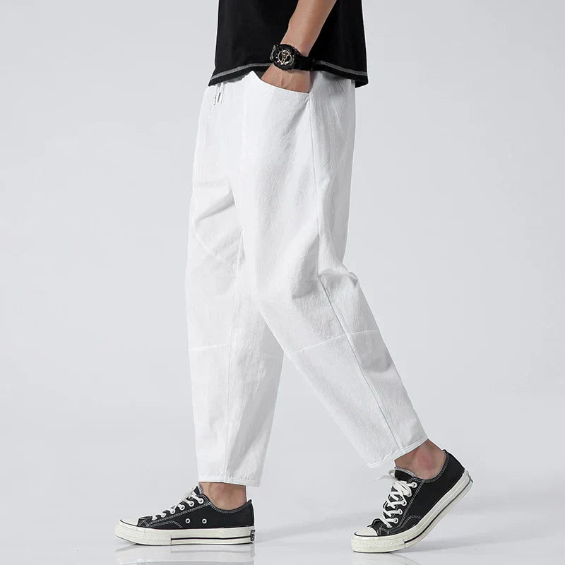 LK® | Gekürzte Baumwoll-Leinen-Hose