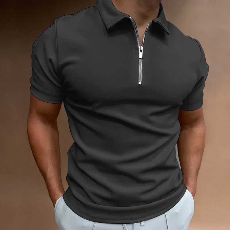 LK® | Klassisches Reißverschluss Polo-Shirt 2+1 Gratis