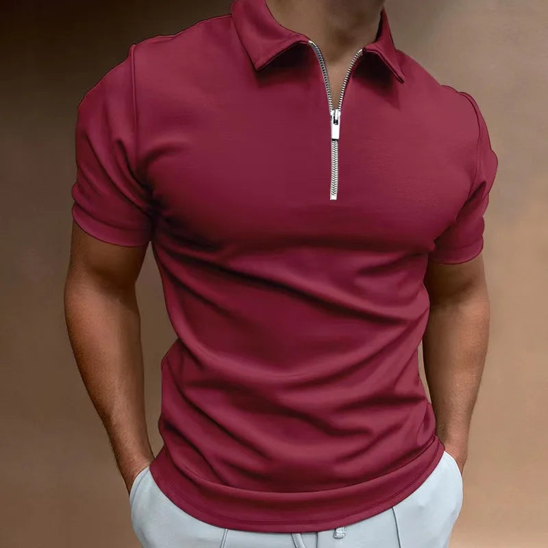 LK® | Klassisches Reißverschluss Polo-Shirt 2+1 Gratis