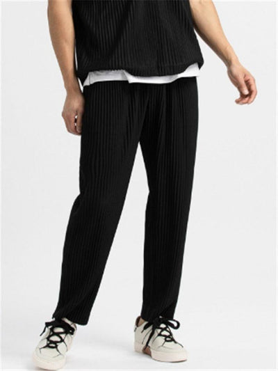 Pisa - Textured Cotton Trousers