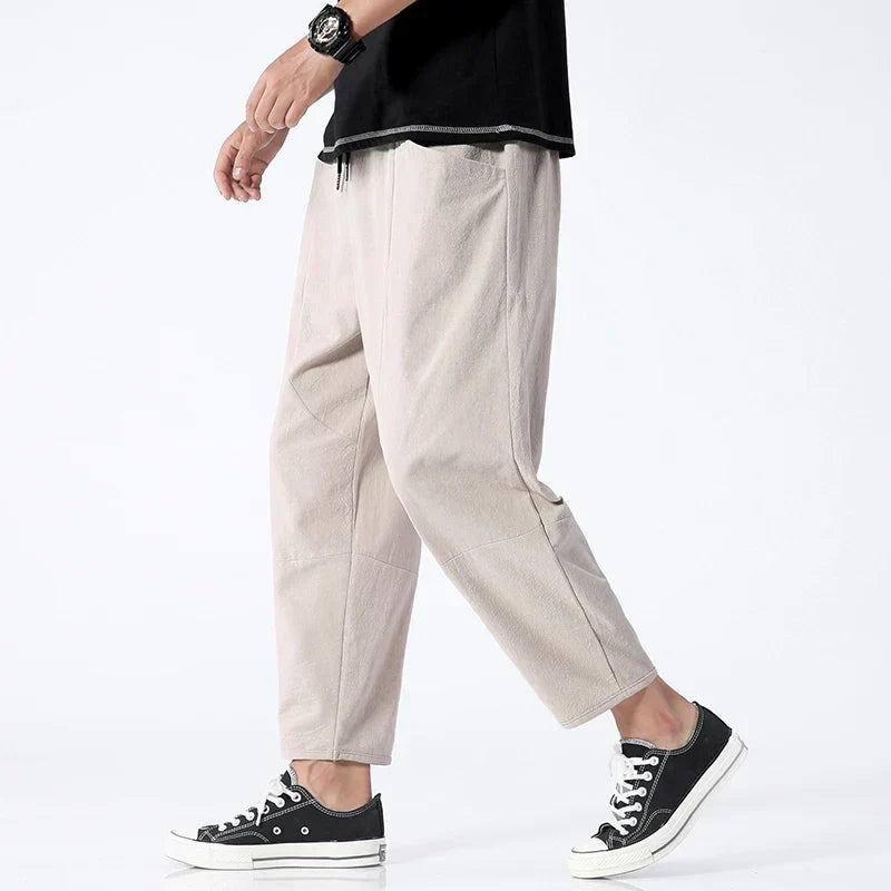 LK® | Gekürzte Baumwoll-Leinen-Hose
