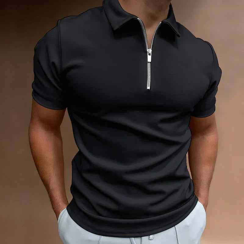 LK® | Klassisches Reißverschluss Polo-Shirt 2+1 Gratis