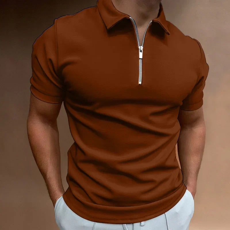 LK® | Klassisches Reißverschluss Polo-Shirt 2+1 Gratis