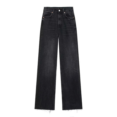 LK® | Schwarze Jeans mit weitem Bein