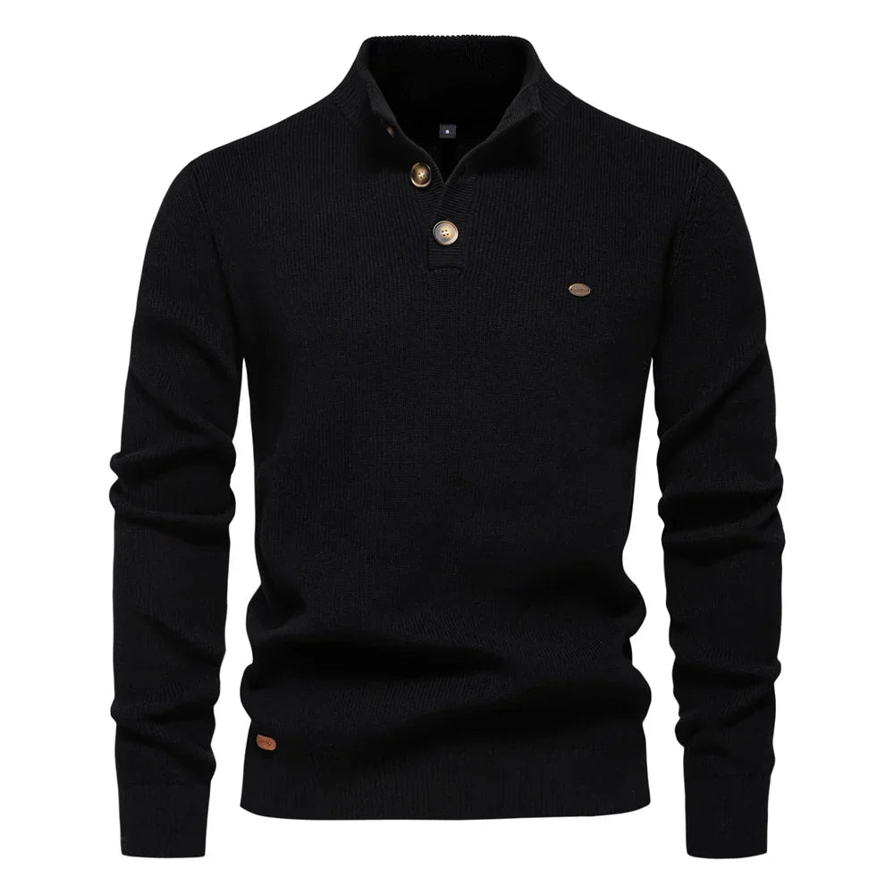 LK®  | Herrenpullover mit Knopfdessin