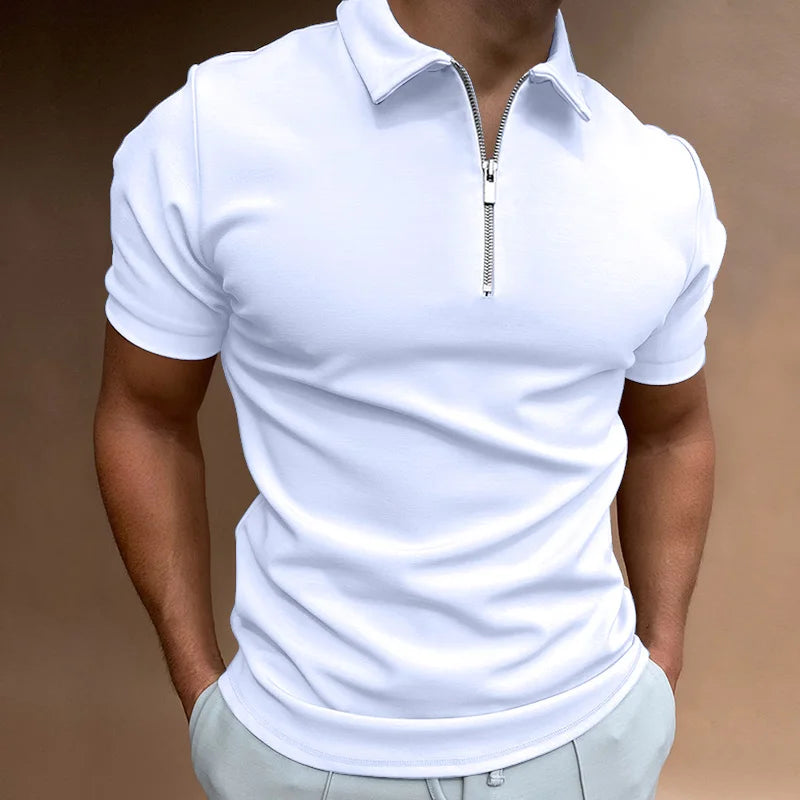 LK® | Klassisches Reißverschluss Polo-Shirt 2+1 Gratis