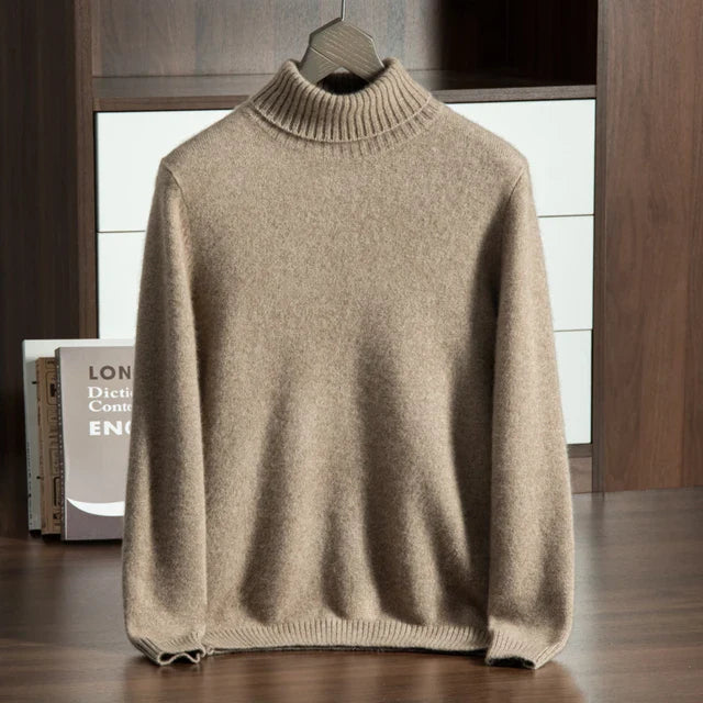 100% CASHMERE STEHKRAGEN