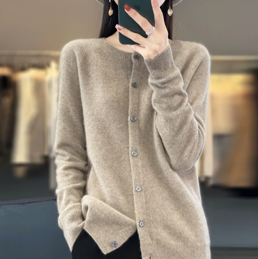 LK® | Eleganter Knopf-Cardigan