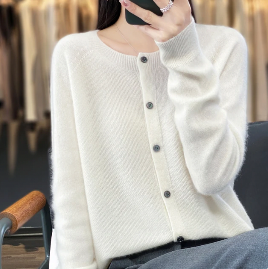 LK® | Eleganter Knopf-Cardigan