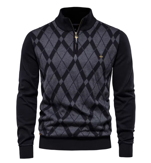 LK® | Herren Pullover mit halbem Reißverschluss